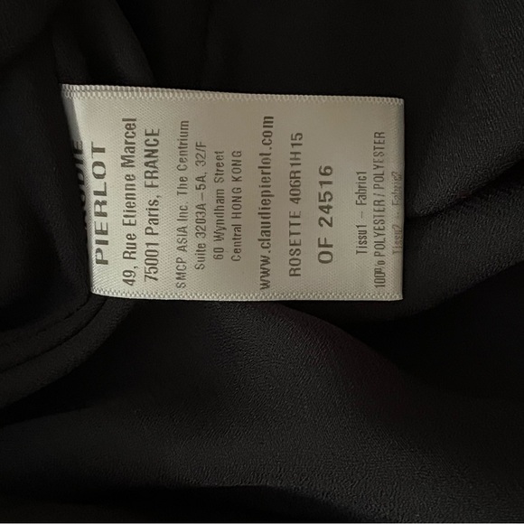 Chic Elegant French Polkadot Glamorous Claudie Pierlot Designer Dress - Picture 8 of 11